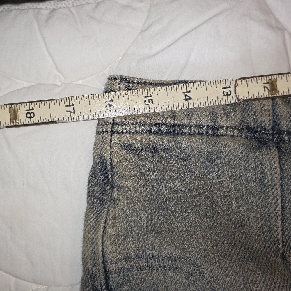Washed Olive High-Rise Button-Fly Women's Jeans - Picture 13 of 16
